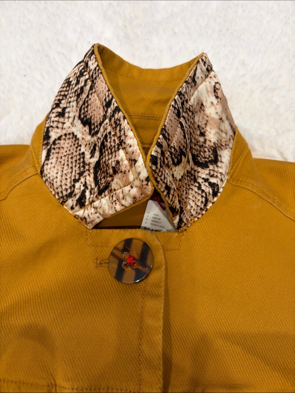 Anthropologie Plus,Size 1X,Mustard Bell-Sleeve Jacket - Picture 17 of 17